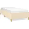 vidaXL Cadre de lit Crème 100 x 200 cm Tissu