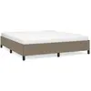 vidaXL Cadre de lit Taupe 180x200 cm Tissu
