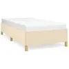 vidaXL Cadre de lit Crème 90x190 cm Tissu