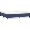 vidaXL Cadre de lit Bleu 200x200 cm Tissu