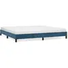 vidaXL Cadre de lit Bleu foncé 200x200 cm Velours