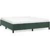 vidaXL Cadre de lit Vert foncé 160x200 cm Velours