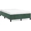 vidaXL Cadre de lit Vert foncé 120x200 cm Velours