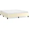 vidaXL Cadre de lit Crème 200x200 cm Similicuir