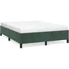 vidaXL Cadre de lit Vert foncé 140x200 cm Velours347327