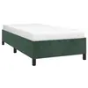 vidaXL Cadre de lit Vert foncé 90x200 cm Velours