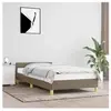 vidaXL Cadre de lit avec tête de lit Taupe 90x200 cm Tissu
