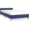 vidaXL Cadre de lit avec tête de lit Bleu 80x200 cm Tissu