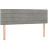 vidaXL Têtes de lit 2 pcs Gris clair 72x5x78/88 cm Velours