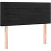 vidaXL Têtes de lit 2 pcs Noir 72x5x78/88 cm Velours