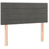 vidaXL Tête de lit Gris foncé 100x5x78/88 cm Velours
