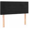 vidaXL Tête de lit Noir 100x5x78/88 cm Velours