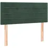 vidaXL Tête de lit Vert foncé 100x5x78/88 cm Velours