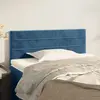vidaXL Tête de lit Bleu foncé 100x5x78/88 cm Velours
