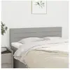 vidaXL Têtes de lit 2 pcs Gris clair 72x5x78/88 cm Tissu