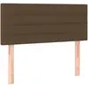 vidaXL Tête de lit Marron Foncé 90x5x78/88 cm Tissu