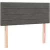 vidaXL Tête de lit Gris foncé 90x5x78/88 cm Velours