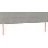 vidaXL Têtes de lit 2 pcs Gris clair 100x5x78/88 cm Tissu