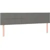 vidaXL Têtes de lit 2 pcs Gris foncé 100x5x78/88 cm Tissu