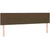 vidaXL Têtes de lit 2 pcs Marron Foncé 100x5x78/88 cm Tissu