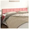 vidaXL Têtes de lit 2 pcs Rose 90x5x78/88 cm Velours