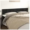 vidaXL Têtes de lit 2 pcs Noir 90x5x78/88 cm Velours