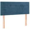vidaXL Tête de lit Bleu foncé 90x5x78/88 cm Velours