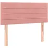 vidaXL Tête de lit Rose 90x5x78/88 cm Velours