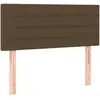 vidaXL Tête de lit Marron Foncé 100x5x78/88 cm Tissu