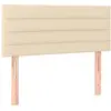 vidaXL Tête de lit Crème 100x5x78/88 cm Tissu