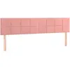 vidaXL Têtes de lit 2 pcs Rose 100x5x78/88 cm Velours