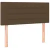 vidaXL Tête de lit Marron Foncé 80x5x78/88 cm Tissu