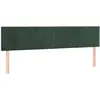vidaXL Têtes de lit 2 pcs Vert foncé 80x5x78/88 cm Velours