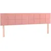 vidaXL Têtes de lit 2 pcs Rose 80x5x78/88 cm Velours