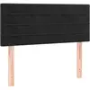 vidaXL Tête de lit Noir 80x5x78/88 cm Velours