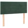 vidaXL Tête de lit Vert foncé 80x5x78/88 cm Velours