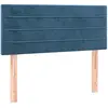 vidaXL Tête de lit Bleu foncé 80x5x78/88 cm Velours
