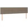 vidaXL Têtes de lit 2 pcs Taupe 80x5x78/88 cm Tissu