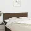 vidaXL Têtes de lit 2 pcs Marron foncé 72x5x78/88 cm Tissu