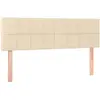 vidaXL Têtes de lit 2 pcs Crème 72x5x78/88 cm Tissu