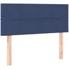 vidaXL Tête de lit Bleu 100x5x78/88 cm Tissu