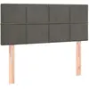 vidaXL Tête de lit Gris foncé 100x5x78/88 cm Velours