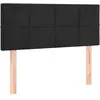 vidaXL Tête de lit Noir 100x5x78/88 cm Velours