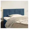 vidaXL Tête de lit Bleu foncé 100x5x78/88 cm Velours