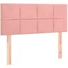 vidaXL Tête de lit Rose 80x5x78/88 cm Velours