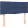 vidaXL Tête de lit Bleu 90x5x78/88 cm Tissu