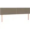 vidaXL Têtes de lit 2 pcs Taupe 100x5x78/88 cm Tissu