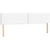 vidaXL Têtes de lit 2 pcs Blanc 100x5x78/88 cm Similicuir