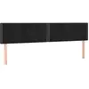 vidaXL Têtes de lit 2 pcs Noir 90x5x78/88 cm Velours