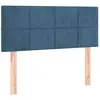 vidaXL Tête de lit Bleu foncé 90x5x78/88 cm Velours